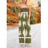 imagePRETTYGARDEN Womens Summer Boho Jumpsuits One Piece Beach Vacation Outfits Spaghetti Strap Wide Leg Pants RompersArmy Green