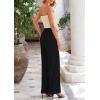 imagePRETTYGARDEN Womens Summer Outfits 2 Piece Sets Casual Ribbed Knit Crop Tube Top Wide Leg Pants Spring Matching Lounge SetApricot Black