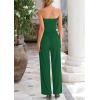 imagePRETTYGARDEN Womens Summer Outfits 2 Piece Sets Casual Ribbed Knit Crop Tube Top Wide Leg Pants Spring Matching Lounge SetGreen