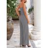 imagePRETTYGARDEN Womens Summer Outfits 2 Piece Sets Casual Ribbed Knit Crop Tube Top Wide Leg Pants Spring Matching Lounge SetGrey