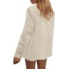 imagePRETTYGARDEN Blazers for Women Business Casual Outfits 2025 Fall Open Front Long Sleeve Suit Jackets Office Work ClothesBeige