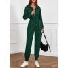 imagePRETTYGARDEN Long Sleeve Jumpsuits for Women Casual 2025 Fall Fashion Zip Up Pant Rompers One Piece Sweatsuits Travel OutfitsGreen