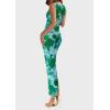 imagePRETTYGARDEN Wedding Guest Dresses for Women 2025 Summer Spring Floral Bodycon Sleeveless Mesh Maxi Long DressGreen Floral