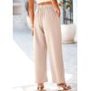 imagePRETTYGARDEN Wide Leg Pants for Women Trendy 2025 Fall High Waisted Business Casual Outfits Work Pant TrousersBeige