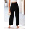 imagePRETTYGARDEN Wide Leg Pants for Women Trendy 2025 Fall High Waisted Business Casual Outfits Work Pant TrousersBlack