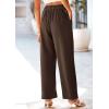 imagePRETTYGARDEN Wide Leg Pants for Women Trendy 2025 Fall High Waisted Business Casual Outfits Work Pant TrousersCoffee