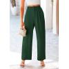 imagePRETTYGARDEN Wide Leg Pants for Women Trendy 2025 Fall High Waisted Business Casual Outfits Work Pant TrousersDark Green