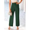 imagePRETTYGARDEN Wide Leg Pants for Women Trendy 2025 Fall High Waisted Business Casual Outfits Work Pant TrousersDark Green