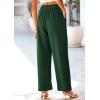 imagePRETTYGARDEN Wide Leg Pants for Women Trendy 2025 Fall High Waisted Business Casual Outfits Work Pant TrousersDark Green