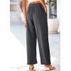 imagePRETTYGARDEN Wide Leg Pants for Women Trendy 2025 Fall High Waisted Business Casual Outfits Work Pant TrousersDark Grey