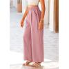 imagePRETTYGARDEN Wide Leg Pants for Women Trendy 2025 Fall High Waisted Business Casual Outfits Work Pant TrousersPink