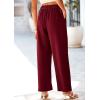 imagePRETTYGARDEN Wide Leg Pants for Women Trendy 2025 Fall High Waisted Business Casual Outfits Work Pant TrousersWine Red
