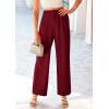 imagePRETTYGARDEN Wide Leg Pants for Women Trendy 2025 Fall High Waisted Business Casual Outfits Work Pant TrousersWine Red