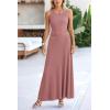 imagePRETTYGARDEN Womens 2 Piece Maxi Skirt Sets Casual Summer Knit Cropped Tank Top High Waisted Long Skirts OutfitDusty Pink