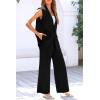 imagePRETTYGARDEN Womens 2 Piece Outfits Sleeveless Suit Vest and Wide Leg Pants Business Casual Blazer SetsBlack