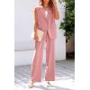 imagePRETTYGARDEN Womens 2 Piece Outfits Sleeveless Suit Vest and Wide Leg Pants Business Casual Blazer SetsLight Pink