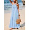 imagePRETTYGARDEN Womens 2025 Casual Long Summer Dresses Sleeveless Strappy Loose Flowy Beach Vacation Maxi Dress with PocketsBlue