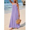 imagePRETTYGARDEN Womens 2025 Casual Long Summer Dresses Sleeveless Strappy Loose Flowy Beach Vacation Maxi Dress with PocketsPurple