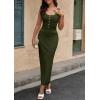 imagePRETTYGARDEN Womens 2025 Summer Bodycon Maxi Dresses Sleeveless Buttons Knit Spring Elegant Wedding Guest Cocktail DressArmy Green