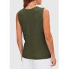 imagePRETTYGARDEN Womens 2025 Summer Sweater Vest Sleeveless Knit Cardigan Button Down Tank Tops Trendy Business Casual OutfitsGreen