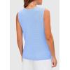 imagePRETTYGARDEN Womens 2025 Summer Sweater Vest Sleeveless Knit Cardigan Button Down Tank Tops Trendy Business Casual OutfitsLight Blue