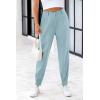 imagePRETTYGARDEN Womens Dress Pants Business Casual 2025 Trendy High Waisted Ankle Length Dressy Trousers Slacks Work ClothesAqua Blue