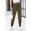 imagePRETTYGARDEN Womens Dress Pants Business Casual 2025 Trendy High Waisted Ankle Length Dressy Trousers Slacks Work ClothesArmy Green