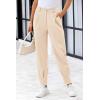 imagePRETTYGARDEN Womens Dress Pants Business Casual 2025 Trendy High Waisted Ankle Length Dressy Trousers Slacks Work ClothesBeige