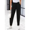 imagePRETTYGARDEN Womens Dress Pants Business Casual 2025 Trendy High Waisted Ankle Length Dressy Trousers Slacks Work ClothesBlack
