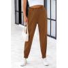 imagePRETTYGARDEN Womens Dress Pants Business Casual 2025 Trendy High Waisted Ankle Length Dressy Trousers Slacks Work ClothesBrown