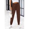 imagePRETTYGARDEN Womens Dress Pants Business Casual 2025 Trendy High Waisted Ankle Length Dressy Trousers Slacks Work ClothesCoffee