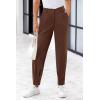 imagePRETTYGARDEN Womens Dress Pants Business Casual 2025 Trendy High Waisted Ankle Length Dressy Trousers Slacks Work ClothesCoffee