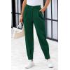 imagePRETTYGARDEN Womens Dress Pants Business Casual 2025 Trendy High Waisted Ankle Length Dressy Trousers Slacks Work ClothesDark Green