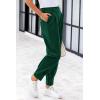 imagePRETTYGARDEN Womens Dress Pants Business Casual 2025 Trendy High Waisted Ankle Length Dressy Trousers Slacks Work ClothesDark Green