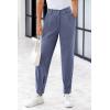imagePRETTYGARDEN Womens Dress Pants Business Casual 2025 Trendy High Waisted Ankle Length Dressy Trousers Slacks Work ClothesGrey Blue