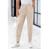 imagePRETTYGARDEN Womens Dress Pants Business Casual 2025 Trendy High Waisted Ankle Length Dressy Trousers Slacks Work ClothesLight Khaki