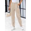 imagePRETTYGARDEN Womens Dress Pants Business Casual 2025 Trendy High Waisted Ankle Length Dressy Trousers Slacks Work ClothesLight Khaki