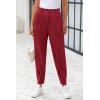 imagePRETTYGARDEN Womens Dress Pants Business Casual 2025 Trendy High Waisted Ankle Length Dressy Trousers Slacks Work ClothesWine Red