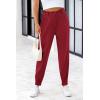 imagePRETTYGARDEN Womens Dress Pants Business Casual 2025 Trendy High Waisted Ankle Length Dressy Trousers Slacks Work ClothesWine Red