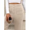 imagePRETTYGARDEN Womens Dressy Casual Dress Pants 2025 Fall Straight Leg High Elastic Waisted Stretch Trouser SlacksBeige