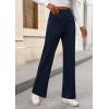 imagePRETTYGARDEN Womens Dressy Casual Dress Pants 2025 Fall Straight Leg High Elastic Waisted Stretch Trouser SlacksNavy