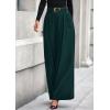 imagePRETTYGARDEN Womens Fall Wide Leg Trousers 2025 High Elastic Waist Loose Pleated Long Flowy Palazzo Work Pants with PocketsDark Green