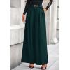 imagePRETTYGARDEN Womens Fall Wide Leg Trousers 2025 High Elastic Waist Loose Pleated Long Flowy Palazzo Work Pants with PocketsDark Green