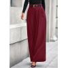 imagePRETTYGARDEN Womens Fall Wide Leg Trousers 2025 High Elastic Waist Loose Pleated Long Flowy Palazzo Work Pants with PocketsWine Red