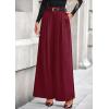 imagePRETTYGARDEN Womens Fall Wide Leg Trousers 2025 High Elastic Waist Loose Pleated Long Flowy Palazzo Work Pants with PocketsWine Red