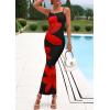 imagePRETTYGARDEN Womens Floral Maxi Dress Summer 2025 Sexy Spaghetti Strap Slip Bodycon Mesh Beach Vacation DressesBlack