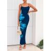 imagePRETTYGARDEN Womens Floral Maxi Dress Summer 2025 Sexy Spaghetti Strap Slip Bodycon Mesh Beach Vacation DressesFloral Dark Blue