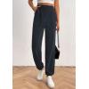 imagePRETTYGARDEN Womens Pants Dressy Casual 2025 Fall Elastic High Waisted Work Office Corduroy Trouser Slacks with PocketsNavy
