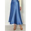 imagePRETTYGARDEN Womens Satin Skirts Dressy Casual 2025 Fall High Waisted Cocktail Wedding Flowy Elegant A Line Midi SkirtBlue