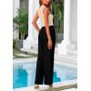 imagePRETTYGARDEN Womens Summer 2 Piece Loungewear Set Cropped Tank Top Wide Leg Sweatpants Tracksuit Casual OutfitsApricot Black